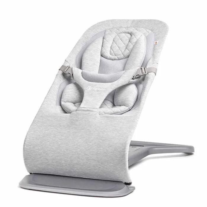 Ergobaby Evolve 3-in-1 Bouncer in Light Grey for infants and toddlers