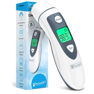 iProven baby forehead and ear thermometer DMT-489 with digital display.